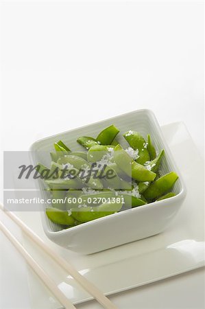 Still Life of Edamame in Bowl
