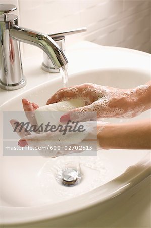 Woman Washing her Hands