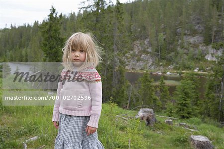 Portrait of Girl Outdoors