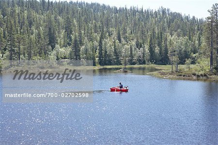 Father and Daughter in Rowboat