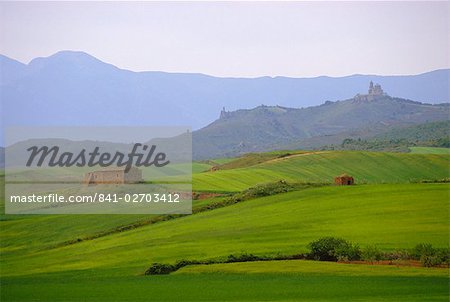 Landscape near Los Arcos, Navarre, Spain, Europe