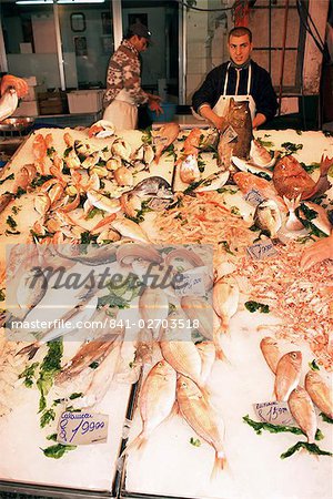 Mercato Vucciria, fish market, Palermo, Sicily, Italy, Europe