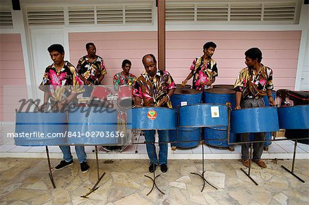 Steel band, Terre de Haut, Guadeloupe, Leeward Islands, West Indies, Caribbean, Central America