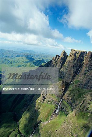 Vallée du capot, du Drakensberg en Afrique du Sud, Afrique du moine