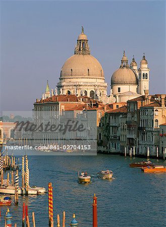 Die Kirche Santa Maria della Salute und Canal Grande, von der Academia Brücke, Venedig, UNESCO World Heritage Site, Veneto, Italien, Europa