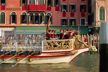 Regatta Storica, Venice, UNESCO World Heritage Site, Veneto, Italy, Europe
