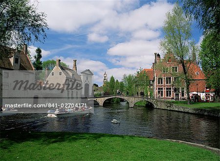 Begijnhof (Beguinage), Bruges, Belgium, Europe