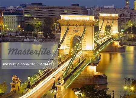Le pont des chaînes, Budapest, Hongrie, Europe