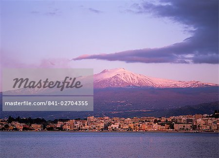 Ätna bei Sonnenaufgang, Sizilien, Italien, mediterran, Europa