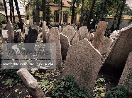 Old Jewish cemetery, Prague, Czech Republic, Europe