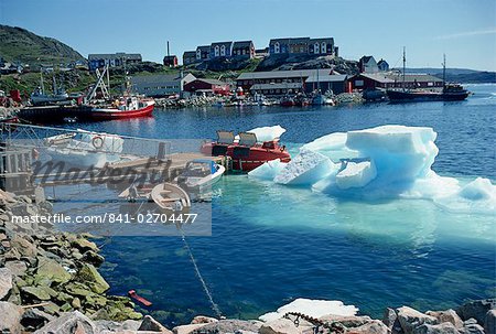 Eisberg in den Hafen, Julianehab, Grönland, Polarregionen