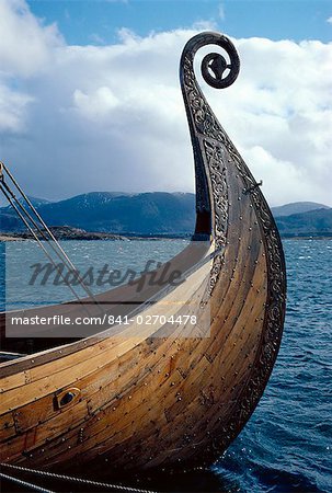 Oseberg replica Viking ship, Norway