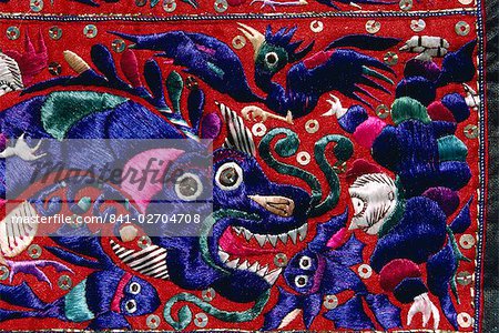 Miao embroiderery, Guizhou Province, China, Asia