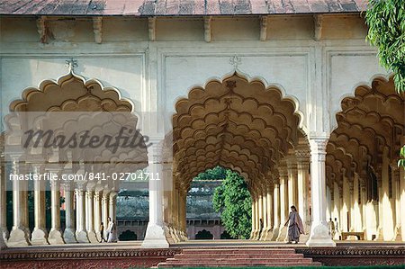 Arches, the Red Fort, Agra, UNESCO World Heritage Site, Uttar Pradesh state, India, Asia