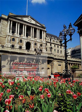 The Bank of England, Threadneedle Street, City of London, England, UK