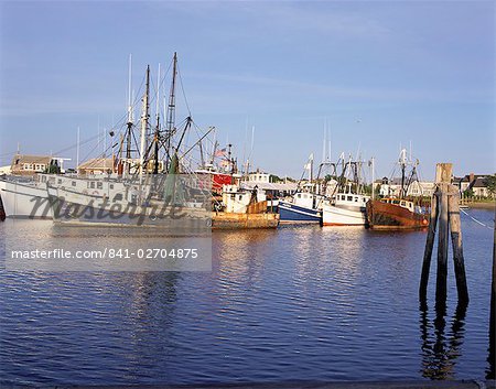 Bateaux de pêche, Port de Hyannis, Cape Cod, Massachusetts, New England, États-Unis d'Amérique (USA), Amérique du Nord
