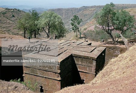 Rock-cut Christian church, Lalibela, UNESCO World Heritage Site, Ethiopia, Africa