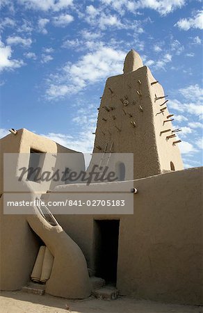 La mosquée de Djingareyber, Timbuktu (Tombouctoo), Site du patrimoine mondial de l'UNESCO, le Mali, Afrique