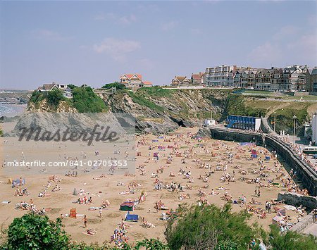 Beach, Newquay, Cornwall, Angleterre, Royaume-Uni, Europe Beach, Newquay, Cornwall, Angleterre, Royaume-Uni, Europe