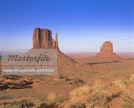 Le mitaines, Monument Valley Navajo Tribal Park, Arizona, États-Unis d'Amérique, l'Amérique du Nord
