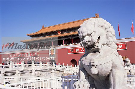 Tor des Himmlischen Friedens (Tiananmen), Platz des Himmlischen Friedens, Peking, China, Asien