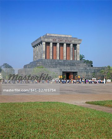 Ho Chi Minh's mausoleum, Hanoi, Vietnam, Indochina, Southeast Asia, Asia