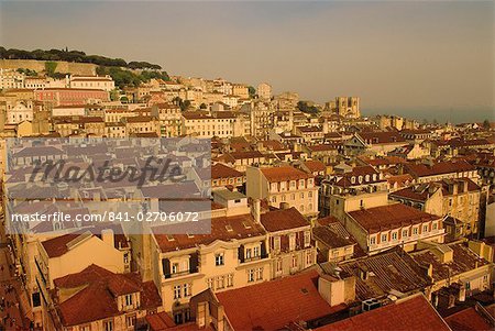 Grande vue sur la ville centre, Lisbonne, Portugal, Europe Grande vue sur la ville centre, Lisbonne, Portugal, Europe