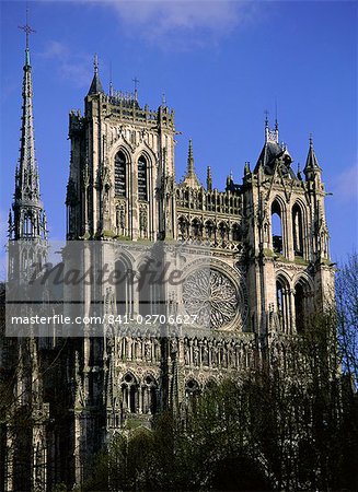 Christian Cathedral of Notre Dame, UNESCO World Heritage Site, Amiens, Somme, Picardy, France, Europe