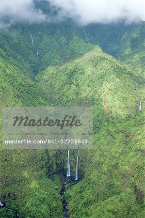 L'endroit plus humide sur terre, le mont Waialeale, Kauai, Hawaii, États-Unis d'Amérique