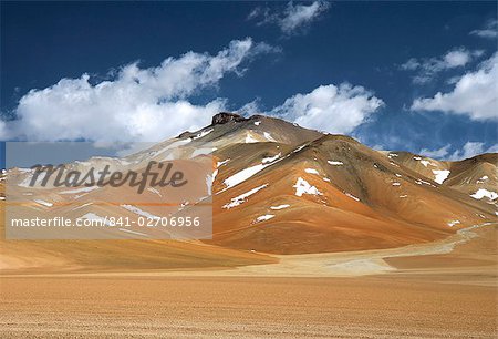 Colourful volcanic rocks of the Andes mountains, along Bolivia-Chile border range, Southwest Highlands, Bolivia, South America