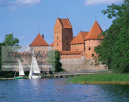 Trakai Castle in Lithuania, Baltic States, Europe