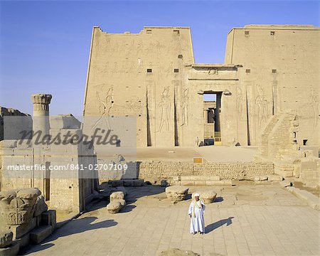 Temple d'Horus, Edfou, l'Egypte, l'Afrique du Nord, Afrique