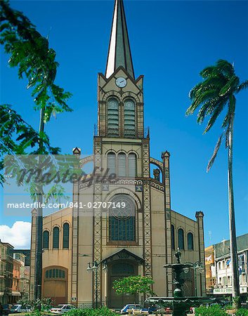 The cathedral at Fort de France, Martinique, Lesser Antilles, West Indies, Caribbean, Central America