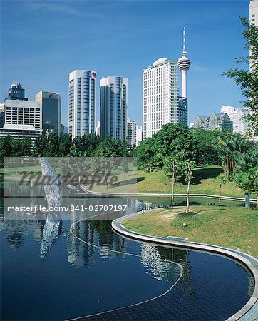 La ville de KLCC Park, Kuala Lumpur, en Malaisie, l'Asie du sud-est, Asie