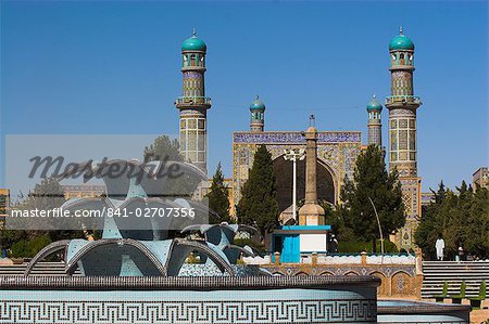 Neue Brunnen vor der Freitagsmoschee (Masjet-e Jam) (Masjid-e Jam) (Masjid-I-Jami), Herat, Afghanistan, Asien