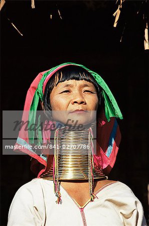 Paduang woman (Long-necked people) (Long-Necked Karen), Mae Hong Son, Thailand, Southeast Asia, Asia
