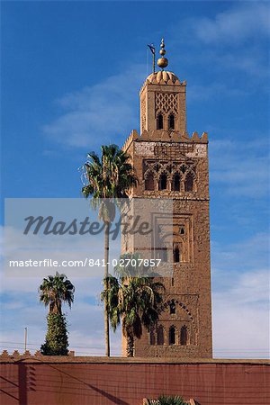 Koutoubia minaret et mosquée, Marrakech, Maroc, l'Afrique du Nord, Afrique Koutoubia minaret et mosquée, Marrakech, Maroc, l'Afrique du Nord, Afrique