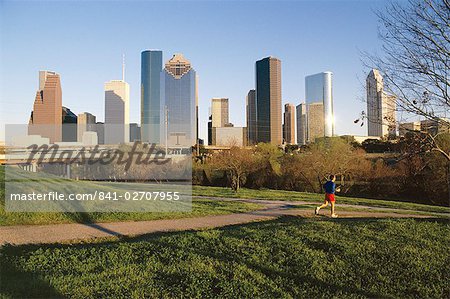 Skyline der Stadt, Houston, Texas, Vereinigte Staaten von Amerika (U.S.A.), Nordamerika