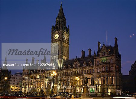 Rathaus von Manchester, Manchester, England, Vereinigtes Königreich, Europa