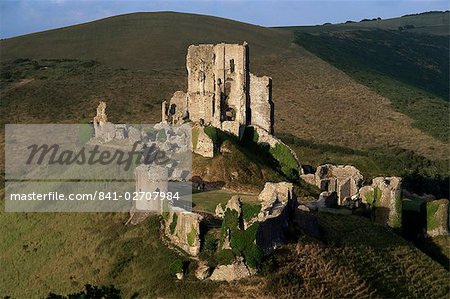 Corfe Castle, Corfe, Dorset, England, United Kingdom, Europe