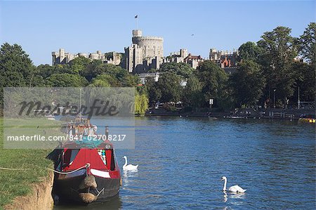 Windsor castle et la Tamise, Berkshire, Angleterre, Royaume-Uni, Europe Windsor castle et la Tamise, Berkshire, Angleterre, Royaume-Uni, Europe