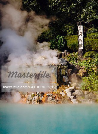 Mer Hell (jigoku-Umi), des sources thermales (onsen), Beppu, Kyushu, Japon