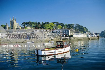 Front de mer, Fowey, Cornwall, Angleterre, Royaume-Uni, Europe