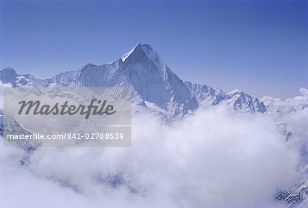 Mont Machapuchare (Machhapuchhare), Himalaya, Népal, Asie