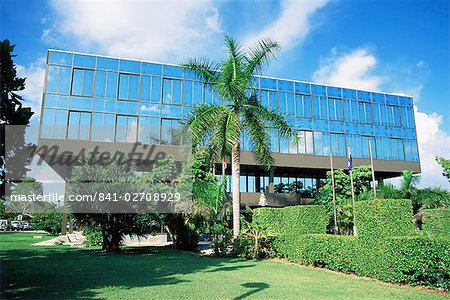Regierung Verwaltungsgebäude, George Town, Grand Cayman, Cayman-Inseln, Karibik, Mittelamerika