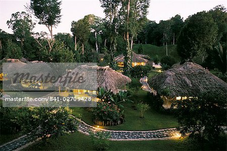 Chan Chich Lodge in Maya Plaza, Gallone Krug, Belize, Mittelamerika