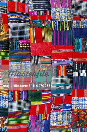 Patchwork quilt, San Antonio Aguas Calientes, Guatemala, Central America