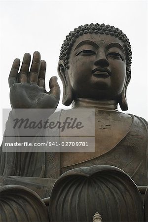 The Big Buddha statue, Po Lin Monastery, Lantau Island, Hong Kong, China, Asia