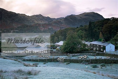Seatoller Farm and cottages, Lake District National Park, Cumbria, England, United Kingdom, Europe