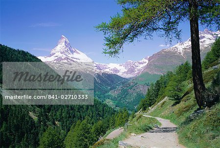 Le Matterhorn montagne, Alpes suisses, Suisse, Europe